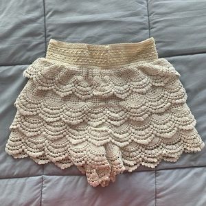 Girls Lace Shorts (skort)